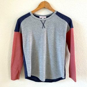 {Moe Moe Girls} Super Soft Tri-Color Long Sleeve